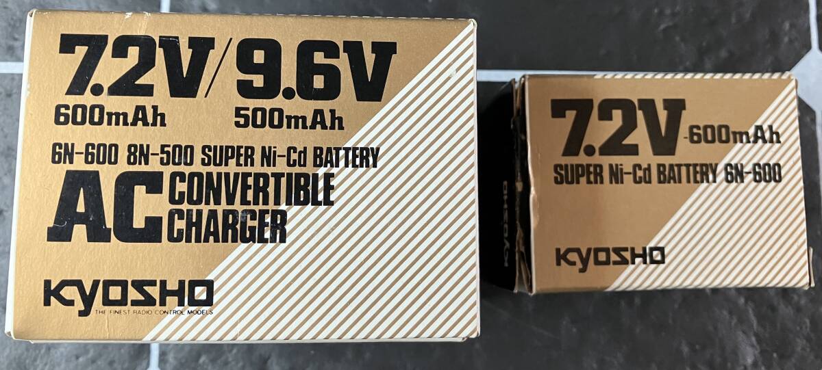 Vintage товар снят с производства товар Kyosho 7.2V-600mAhnikado аккумулятор & AC зарядное устройство в комплекте 
