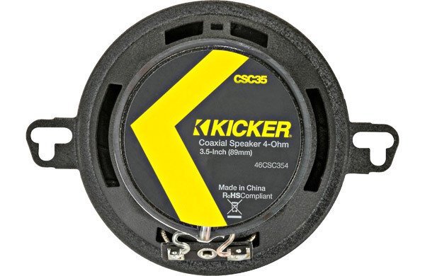 正規輸入品 特価 KICKER キッカー 8.9cm 同軸 コアキシャル 2way スピーカー CSC354（2本1組）の画像6
