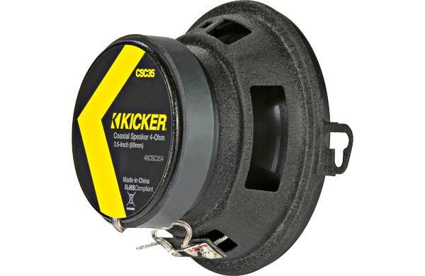 正規輸入品 特価 KICKER キッカー 8.9cm 同軸 コアキシャル 2way スピーカー CSC354（2本1組）の画像5