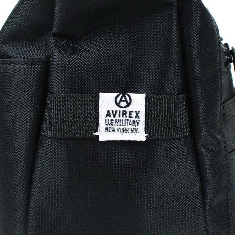 限定品 メーカー品切れ 最安値 定価6930円 AVIREX アヴィレックス ミニショルダーバッグ 斜め掛けバッグ AX2052 ブラック_画像9