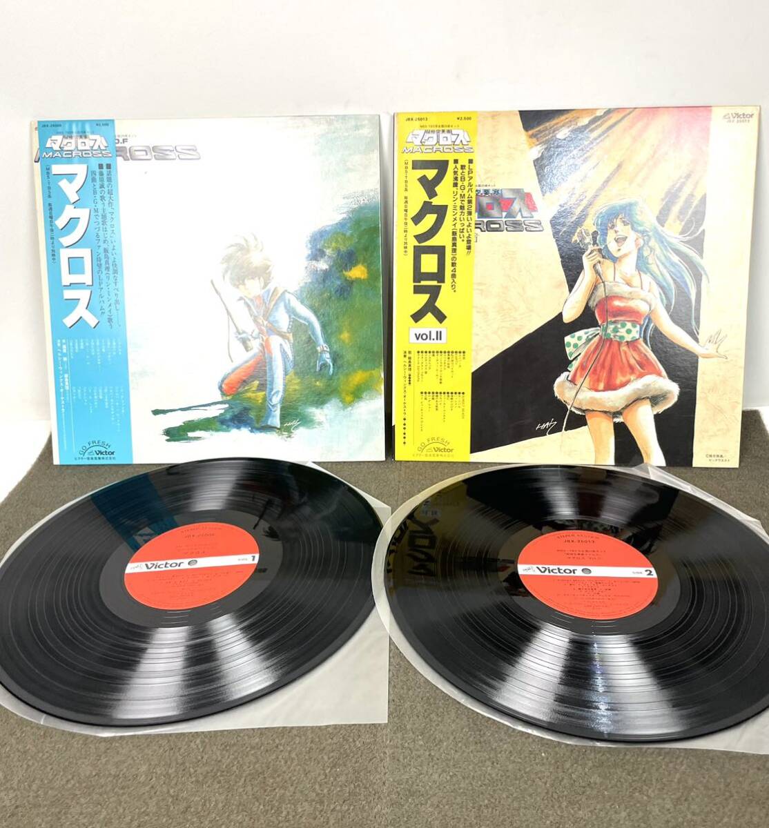 ●LP まとめ 超時空要塞 マクロス ポスター 飯島真理 メモリー ミンメイ MACROSS MARI IIJIMA 1 2 3 SONGS 銀河に降る雪 EP コレクション●の画像2