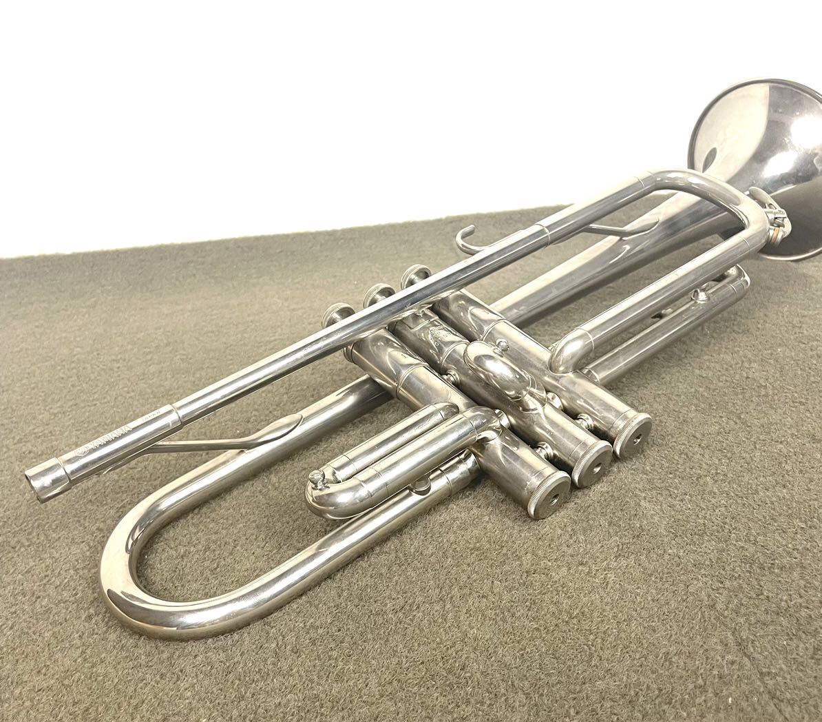 ●YAMAHA YTR-135 TRUMPET ヤマハ トランペット シルバー ハードケース 管楽器 YTR135●の画像9