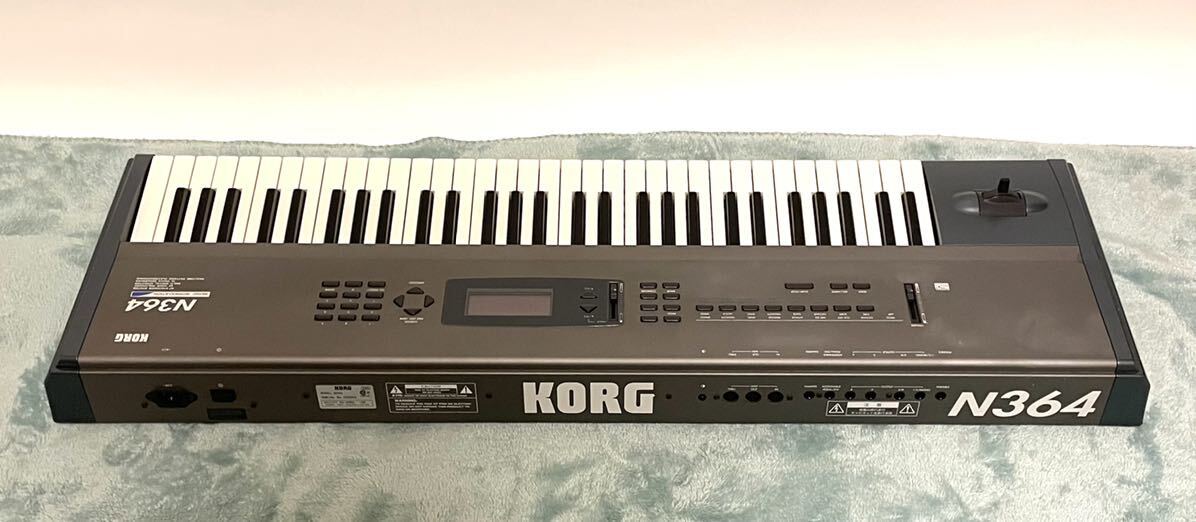 ●希少 KORG N364 MUSICWORKSTATION 61鍵盤 SYNTHESIZER コルグ シンセサイザー キーボード ミュージックワークステーション●_画像6