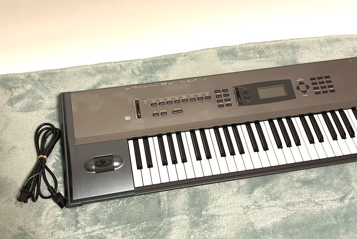 ●希少 KORG N364 MUSICWORKSTATION 61鍵盤 SYNTHESIZER コルグ シンセサイザー キーボード ミュージックワークステーション●_画像3