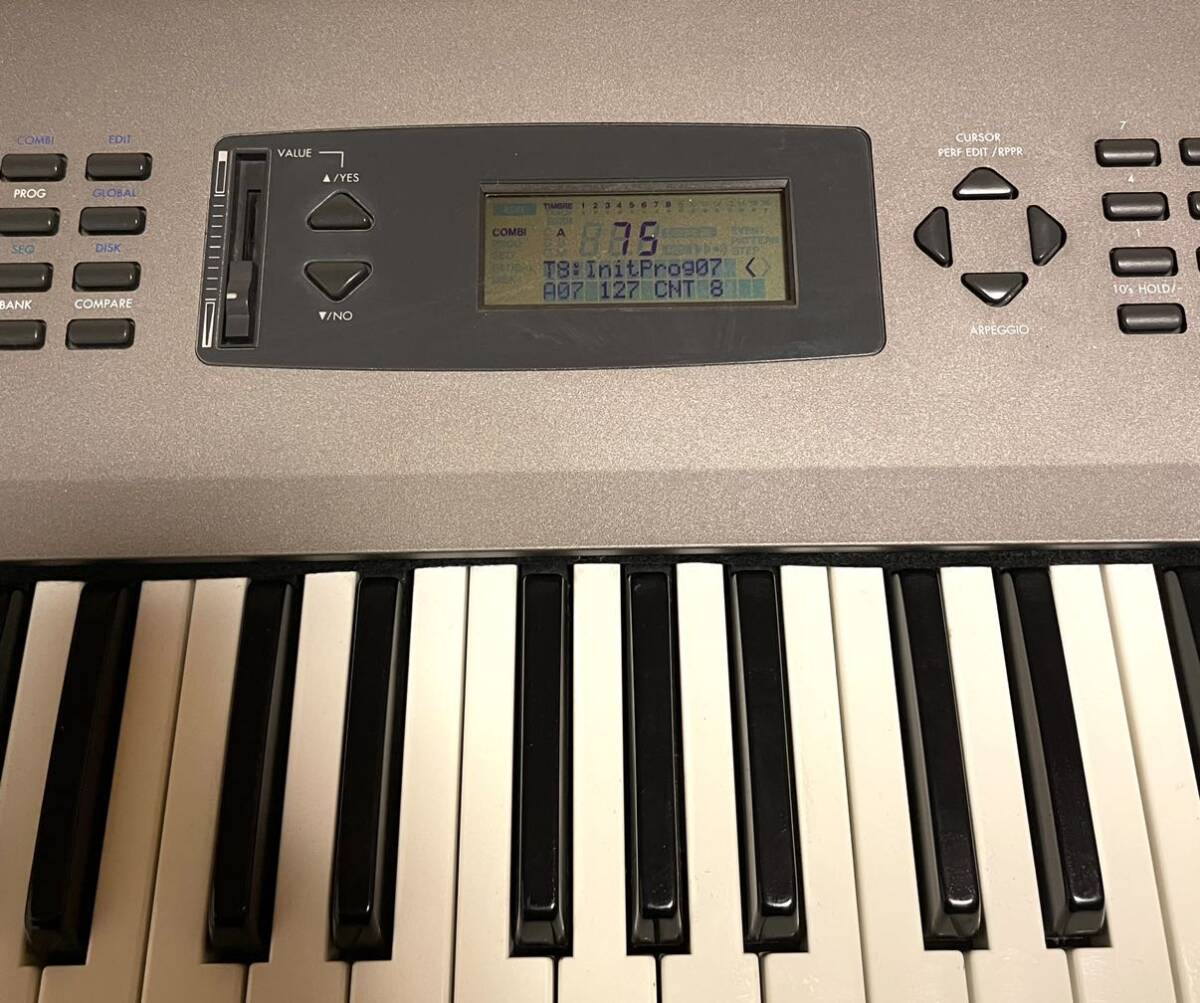 ●希少 KORG N364 MUSICWORKSTATION 61鍵盤 SYNTHESIZER コルグ シンセサイザー キーボード ミュージックワークステーション●_画像9