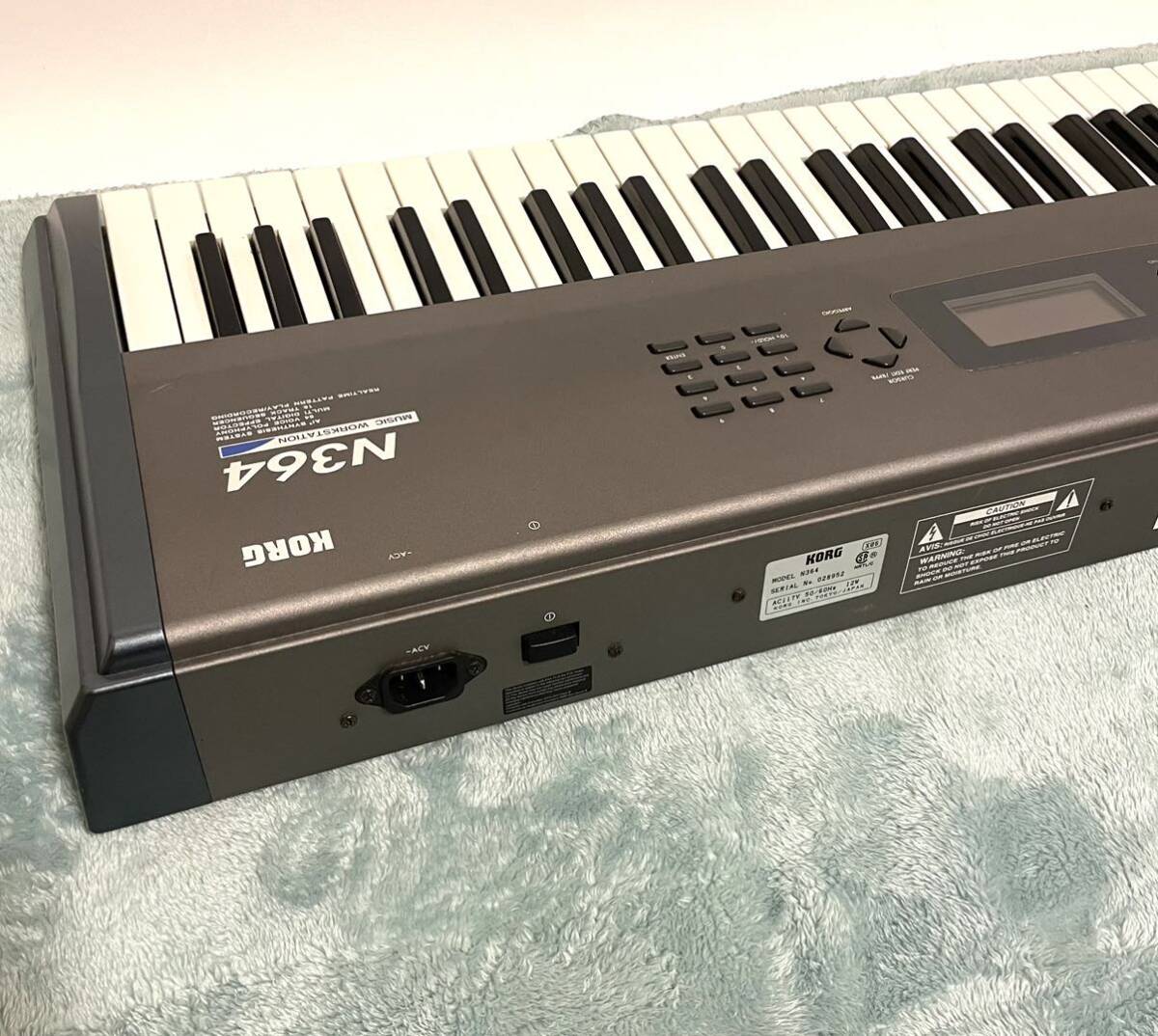 ●希少 KORG N364 MUSICWORKSTATION 61鍵盤 SYNTHESIZER コルグ シンセサイザー キーボード ミュージックワークステーション●_画像7