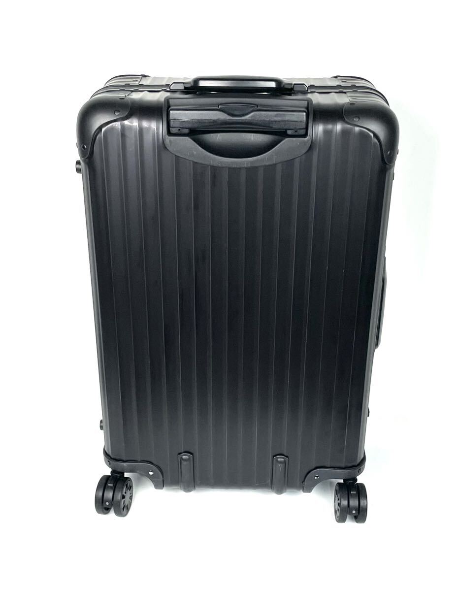 ●希少 RIMOWA TOPAS STEALTH 64L リモワ トパーズ ステルス マルチホイール 4輪 985.97 洗濯物入れ ブラック キャリー スーツケース●の画像4