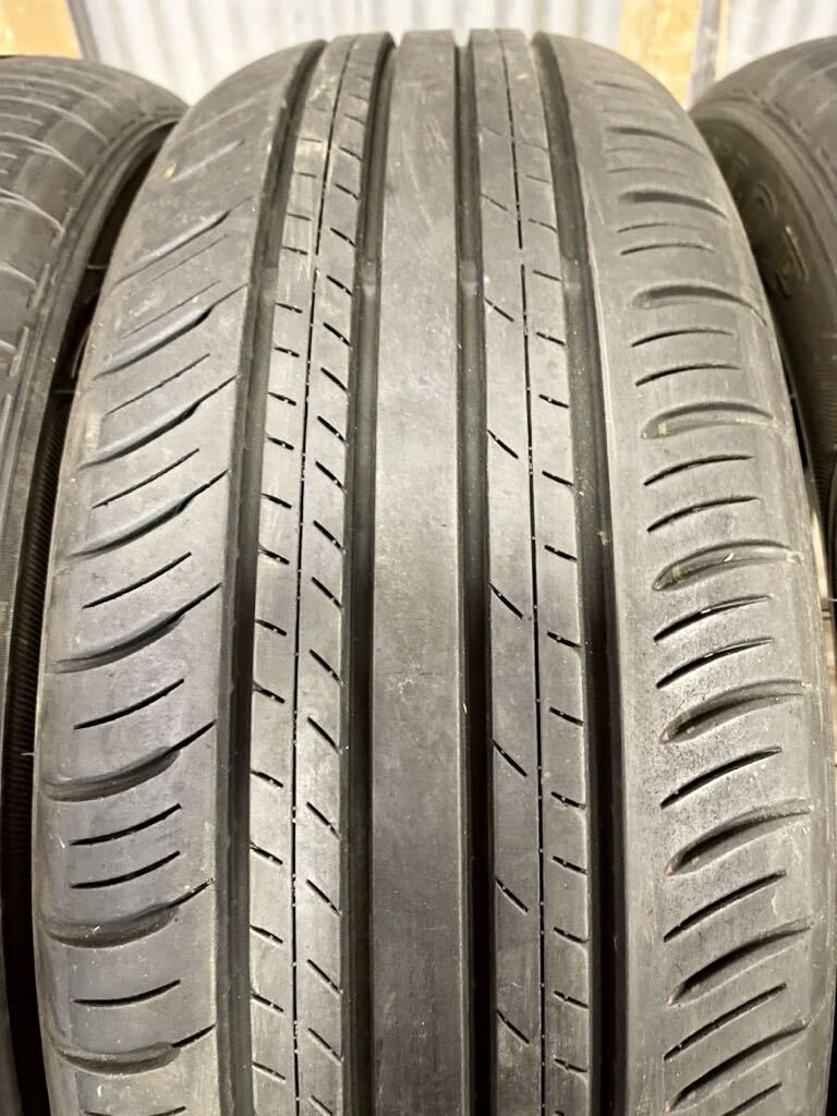 215/60R17 夏タイヤ 4本 20年製 ダンロップ エナセーブEC300+ バリ山 1本擦れ有り_画像4