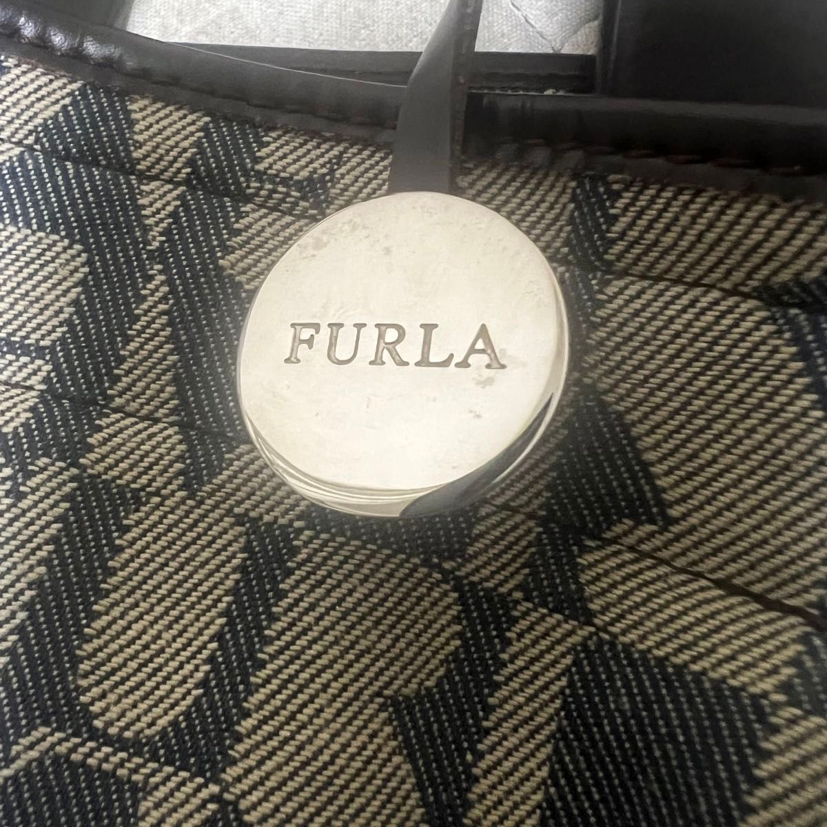 FURLA フルラ ミニトートバッグ サリー 総柄 チャーム