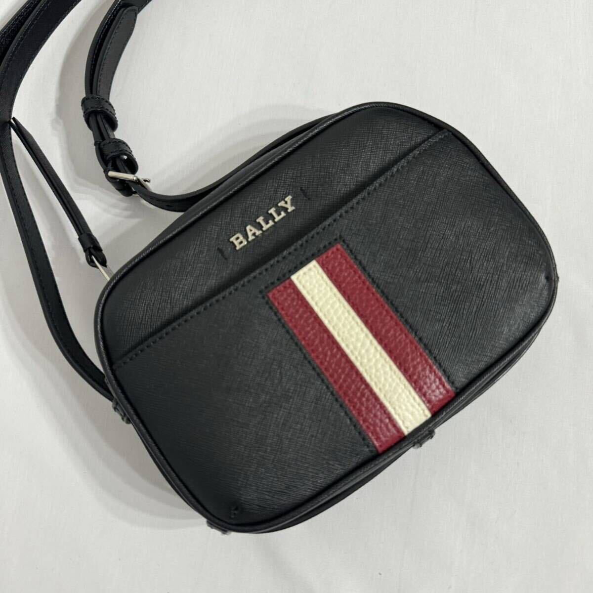 未使用級 現行 BALLY バリー メンズ ショルダーバッグ クロス ボディ 2way ウエスト可能 ビジネス レザー 本革 ブラック 黒 トレスポ _画像1