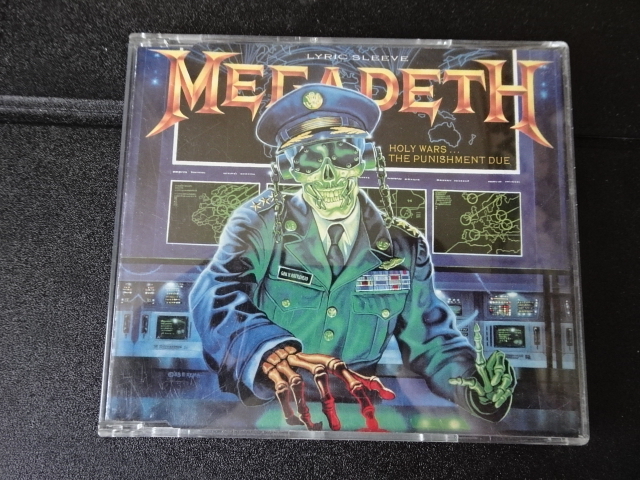 MEGADETH( mega tes)[HOLY WARS...THE PUNISHMENT DUE]1990 year foreign record single CAPITOL CDCL 588