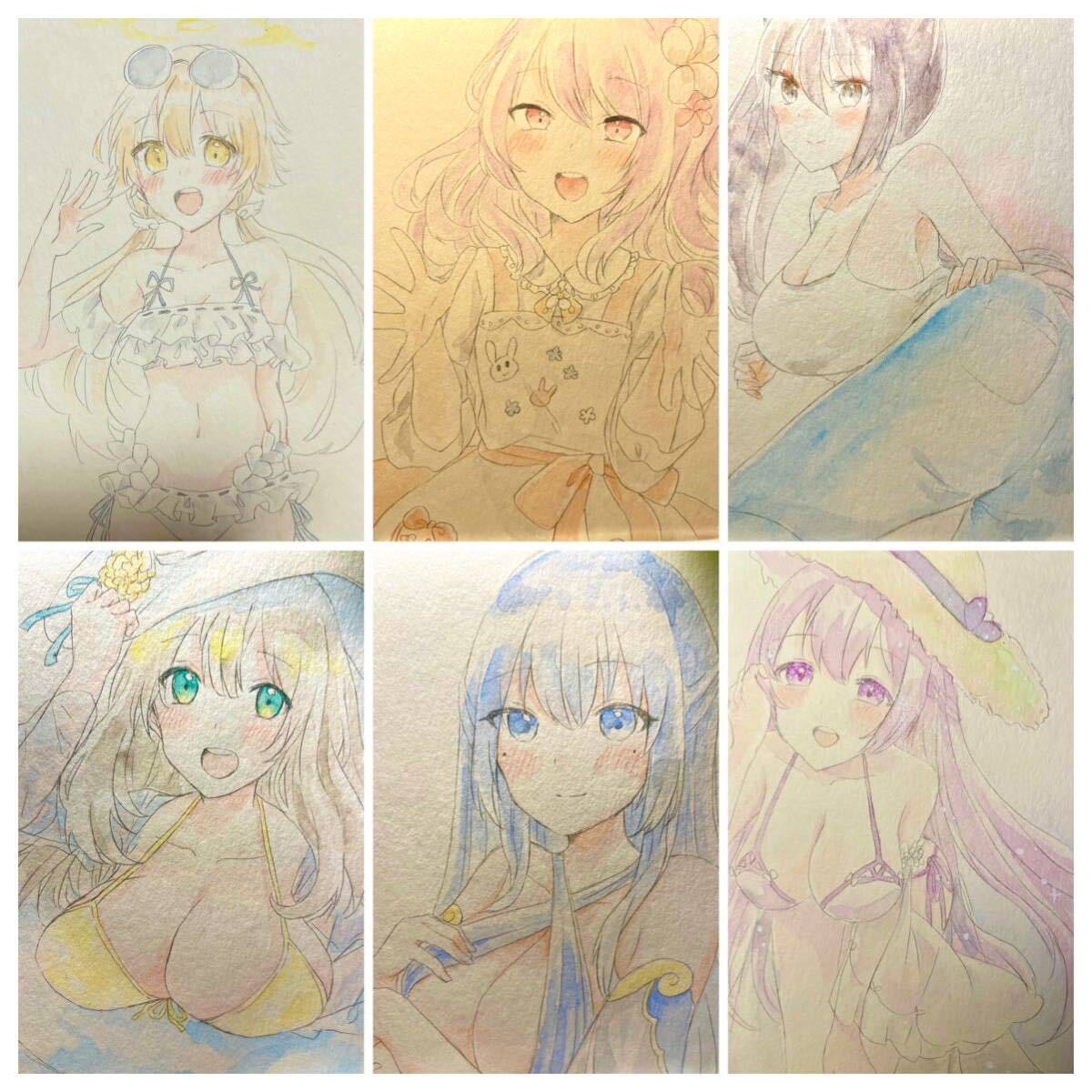 [ hand-drawn illustrations ] watercolor order [ simple request ]