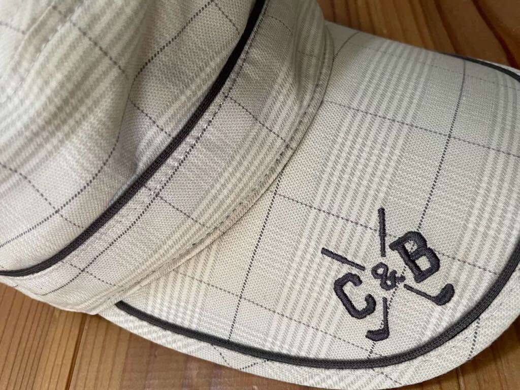 送料込み！CUTTER&BUCK チェック ワークキャップ カッターアンドバック GOLF ゴルフウェア 帽子 ゴルフキャップ CAP