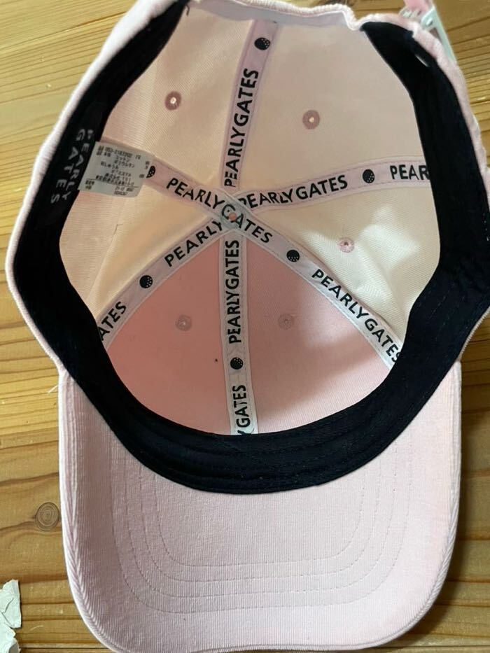 PEARLYGATES ゴルフキャップ ピンク パーリーゲイツ 美品 帽子 CAP GOLF ゴルフウェア PGの画像5