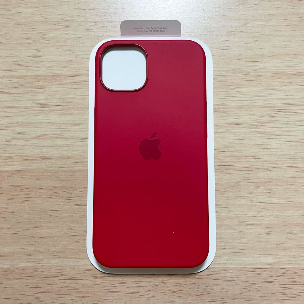 ★新品★ Apple アップル 純正 iPhone 13 シリコンケース・レッド 262B⑥の画像3