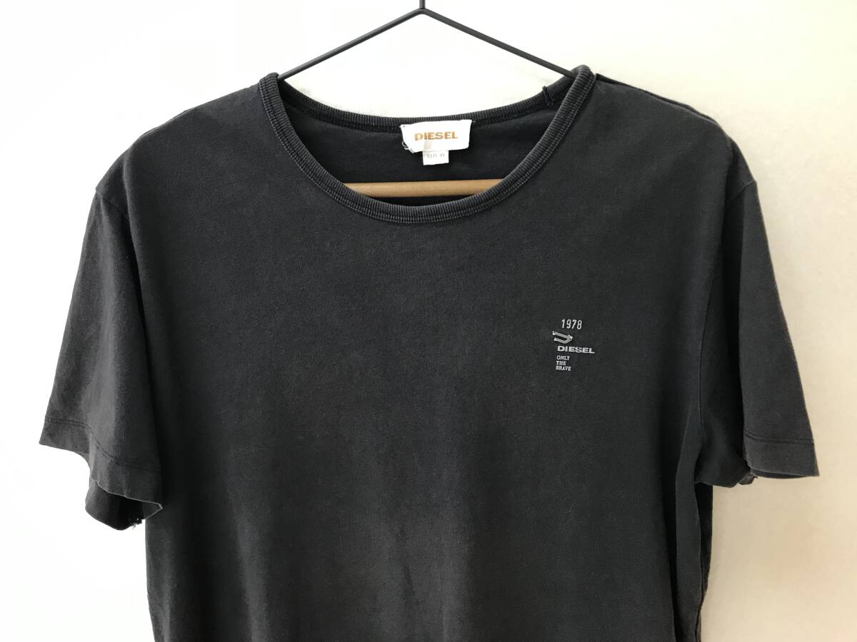 DIESEL ディーゼル トップス 半袖Tシャツ メンズ XLサイズ ブラック[ST-0885]_画像3