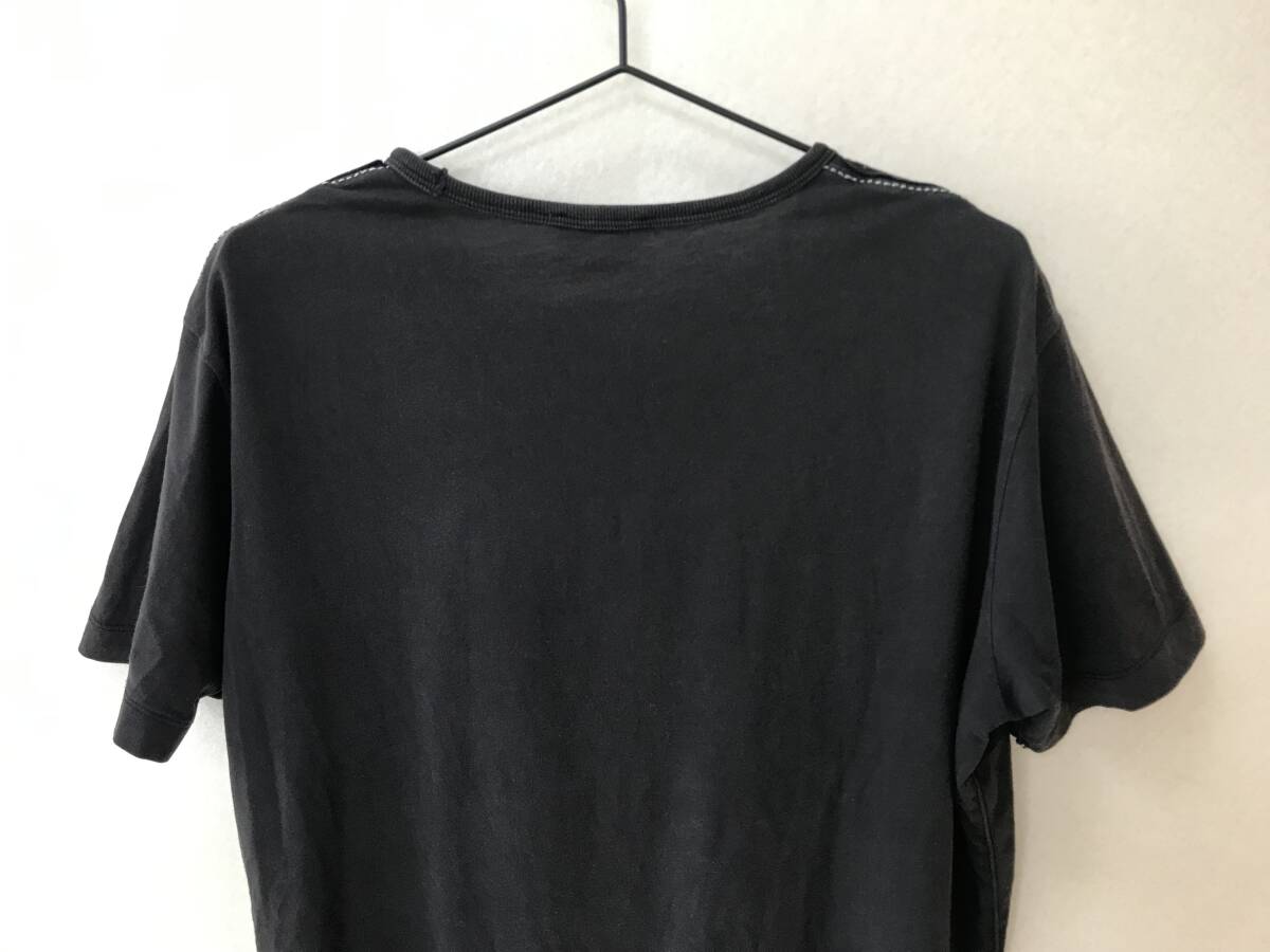 DIESEL ディーゼル トップス 半袖Tシャツ メンズ XLサイズ ブラック[ST-0885]_画像4