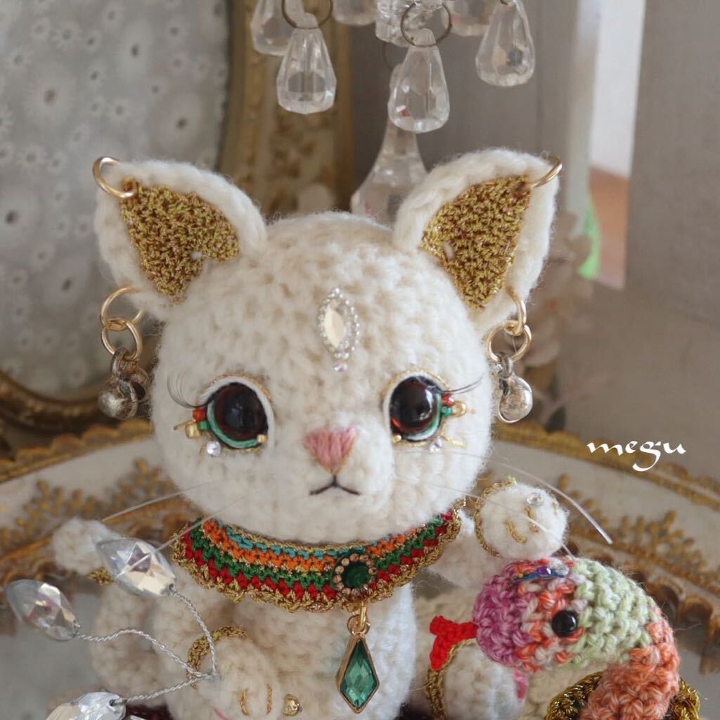 Bastet あみぐるみ ハンドメイド バステト バステト神 猫 ねこ ヘビの画像4