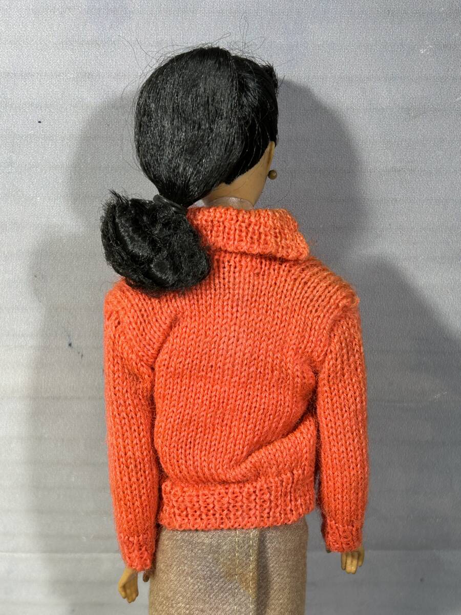 MATTEL INTERNATIONAL TEEN AGE FASHONMODEL -Barbie -初代バービー- 当時モノ 膝関節は無し 腕、足のプラに劣化 ベタ汚れ有 箱に難有り の画像7