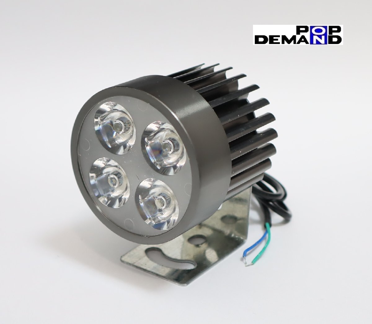 ◇即納◇汎用 灰 4連 LED フォグランプ 車外燈 2個セット スーパーカブ50カスタム スーパーカブ50プロ