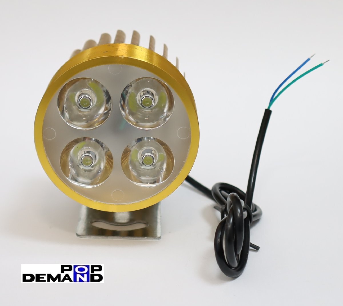 ◇送料220円◇汎用 金 4連 LED フォグランプ 車外灯 Z1100GP Z1100R Z1300 Z1-R Z1-R2 Z-1 Z-2 Z1 Z2_画像2