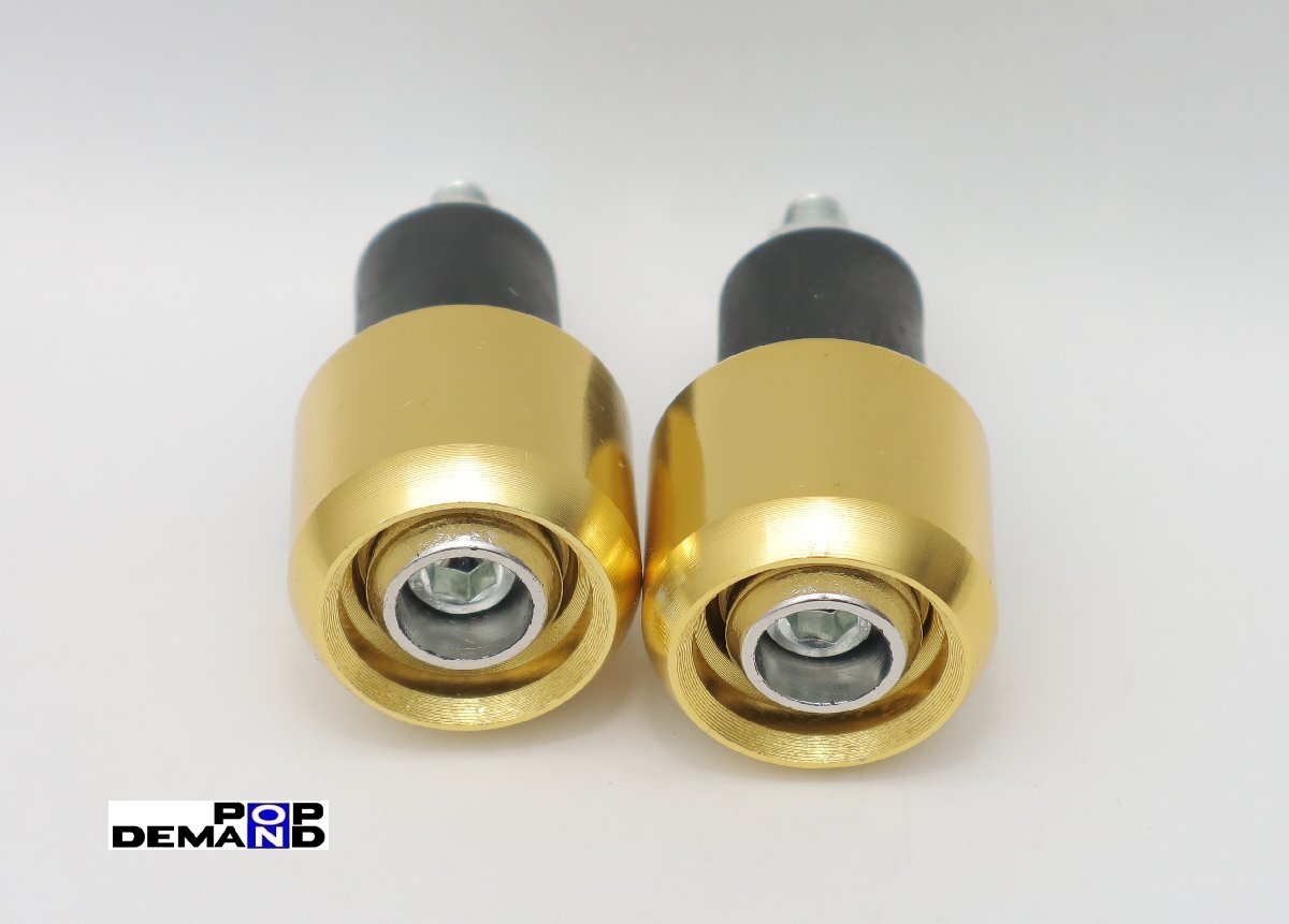 ◆送料300円◇汎用 金 CNC ハンドル バーエンド APE エイプ APE DX APE タイプD CB50 CB50JX CB50S_画像4