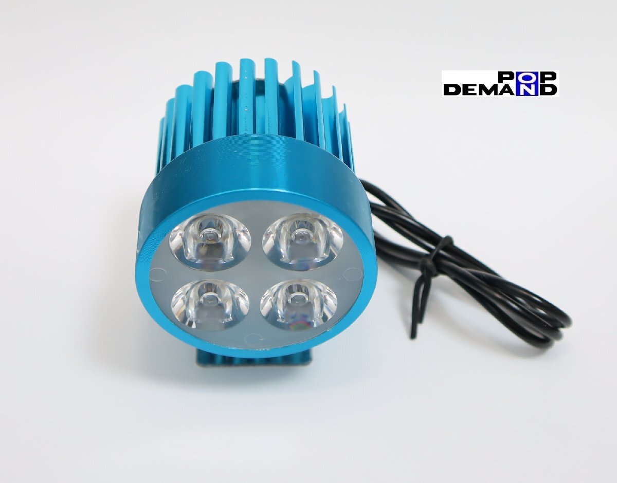 ◇即納◇汎用 青 4連 LED フォグランプ 車外燈 2個セット ジャイロX スタンダード ジャイロX ベーシック