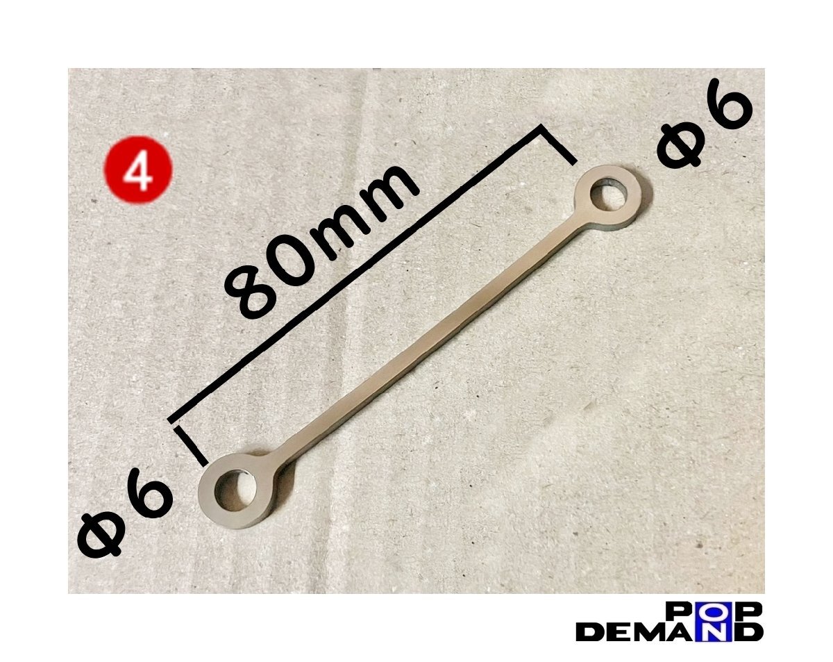 汎用(4) マスターシリンダー リザーブ タンクステー 80mm ステンレス アドレスチューン カーナ ジェンマ50 ジェンマ50 クエスト_画像1