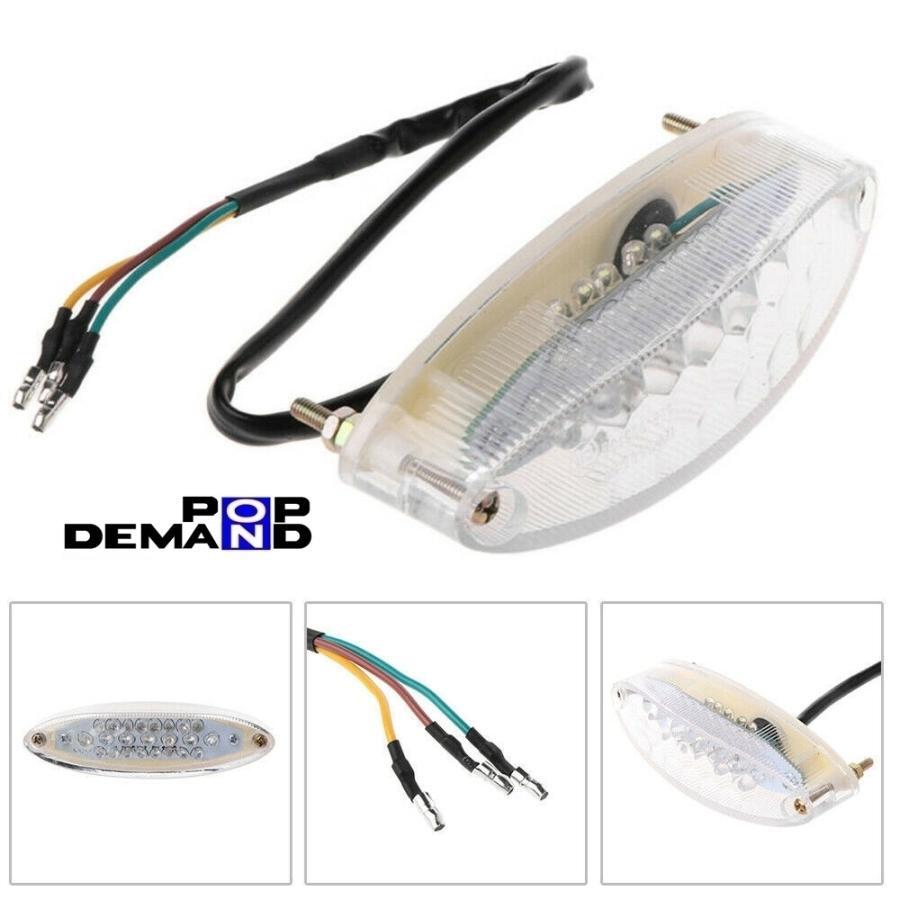 ◇送料220円◇訳有り 汎用 クリア LED テールランプ E11 12V 防水 RF400R RF400RV RG400ガンマ RG500ガンマ Γ γ_画像2