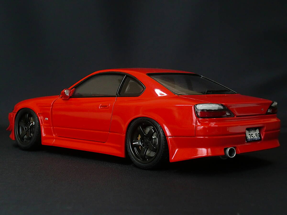 アオシマ1/24 VERTEX S15 シルビア + タミヤ LMGT4ホイールの画像10