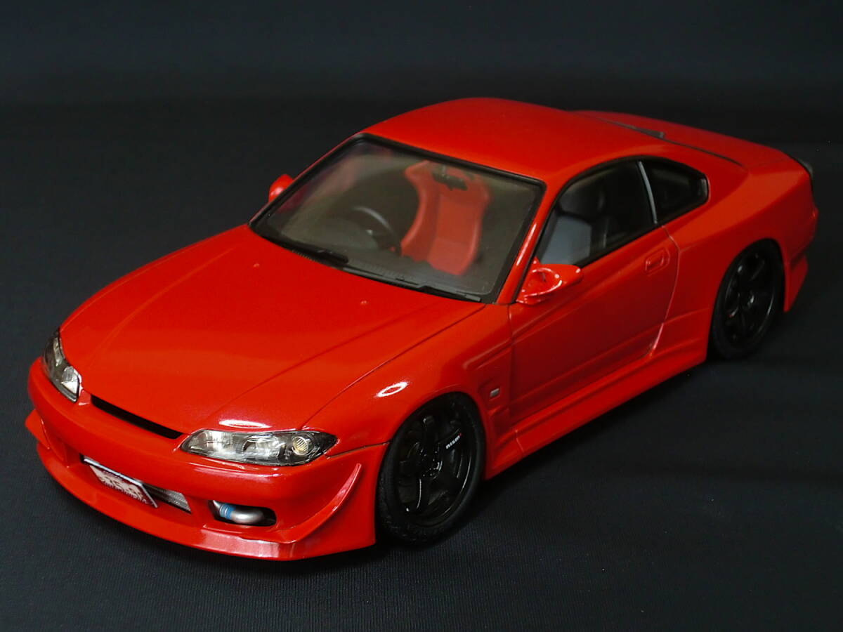 アオシマ1/24 VERTEX S15 シルビア + タミヤ LMGT4ホイールの画像6