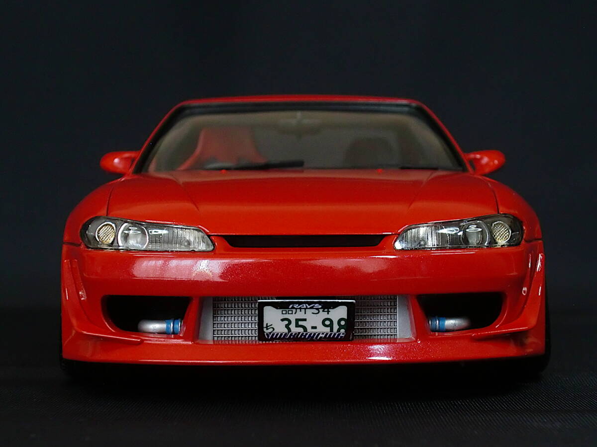 アオシマ1/24 VERTEX S15 シルビア + タミヤ LMGT4ホイールの画像4