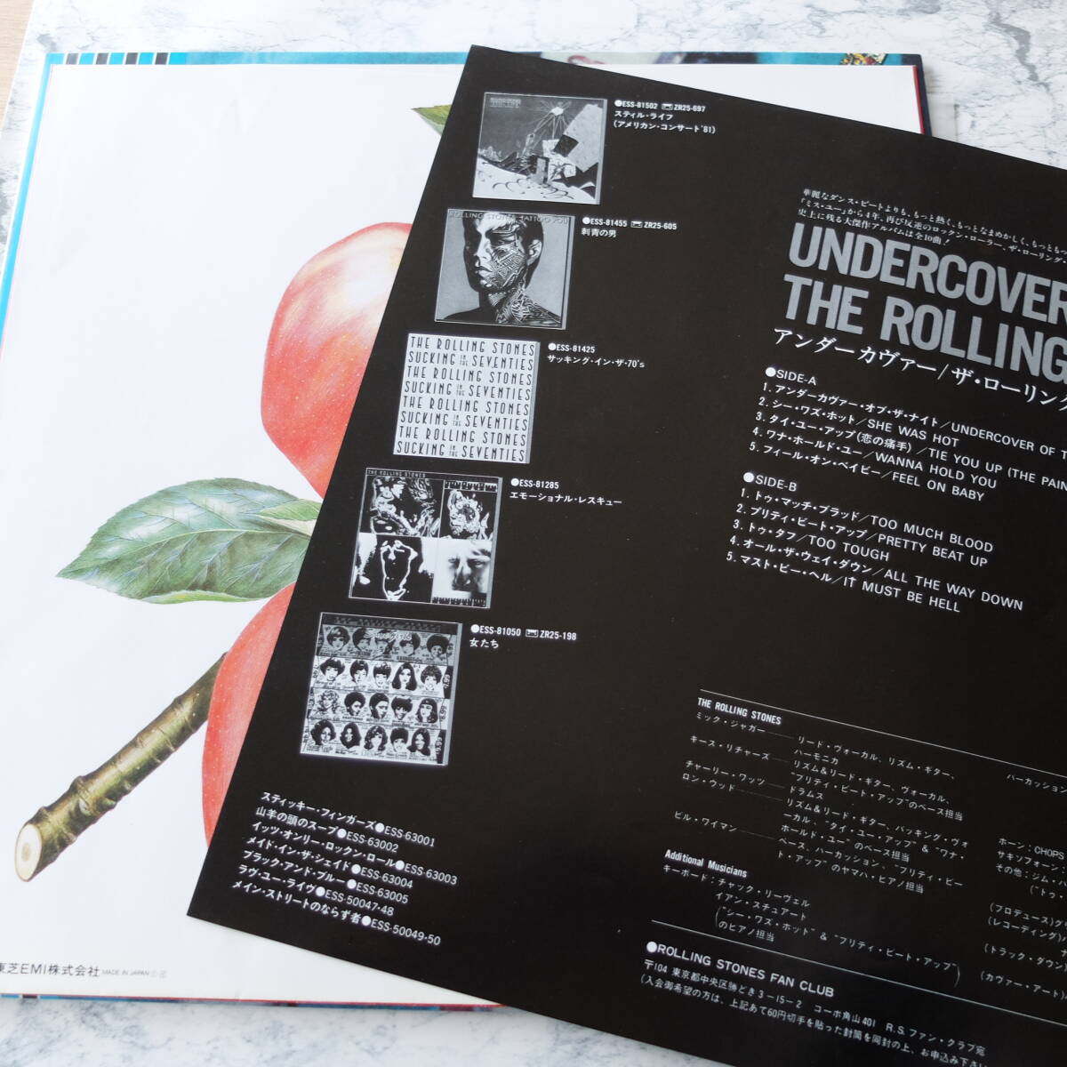 （pa-273）【LP レコード】THE ROLLING STONES - Undercover　アンダーカヴァー 帯あり_画像3