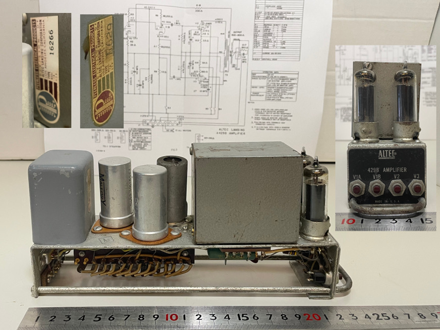 ALTEC アルテック 429B (Peerless 4629,16266付き）マイクプリアンプ 1台_画像1