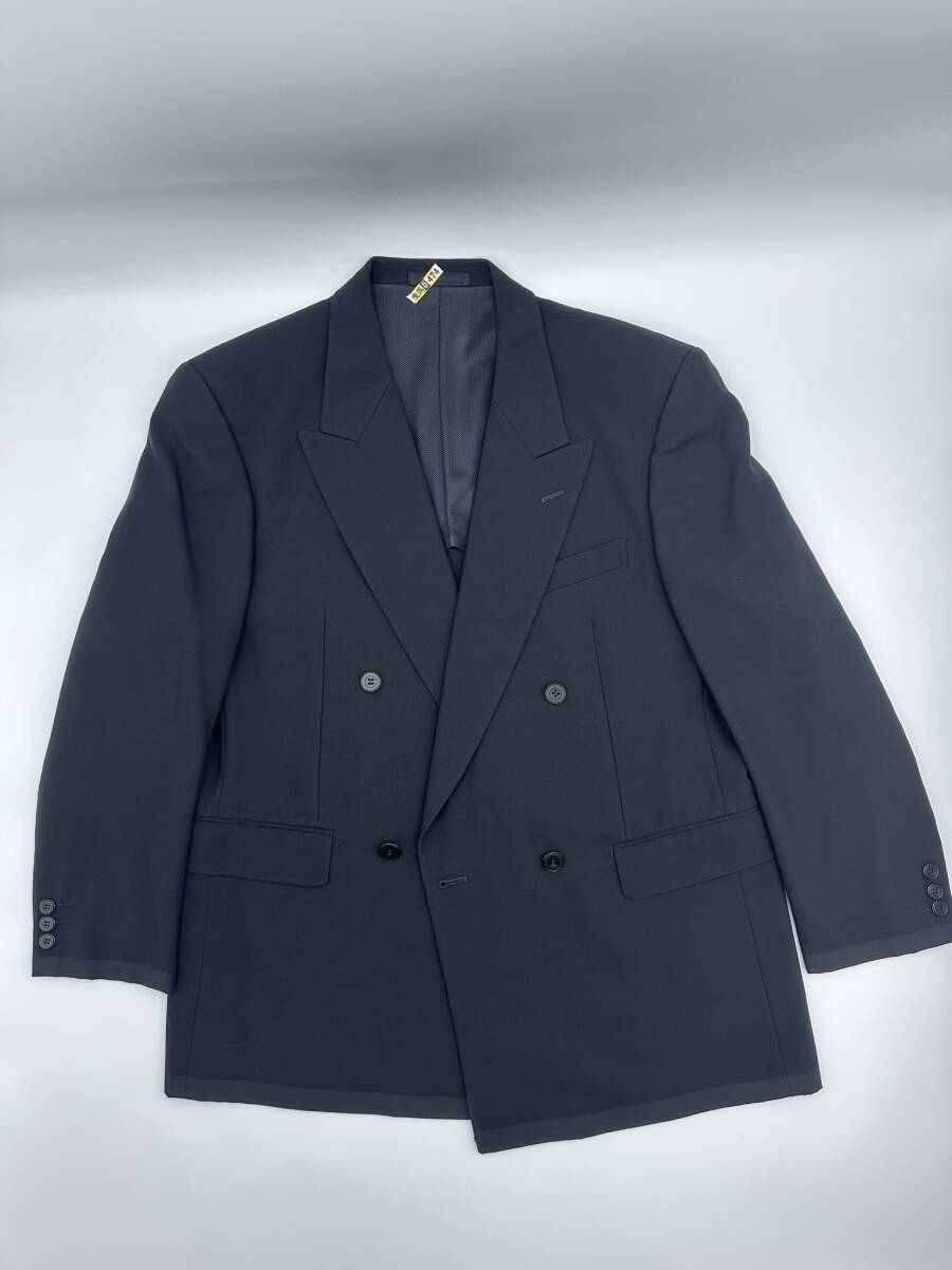 美品 !! KANSAI FORMAL　礼服　フォーマル　ダブル 春夏　アジャスター付　ブラック無地　SIZE：BE５　クリーニング済_画像2