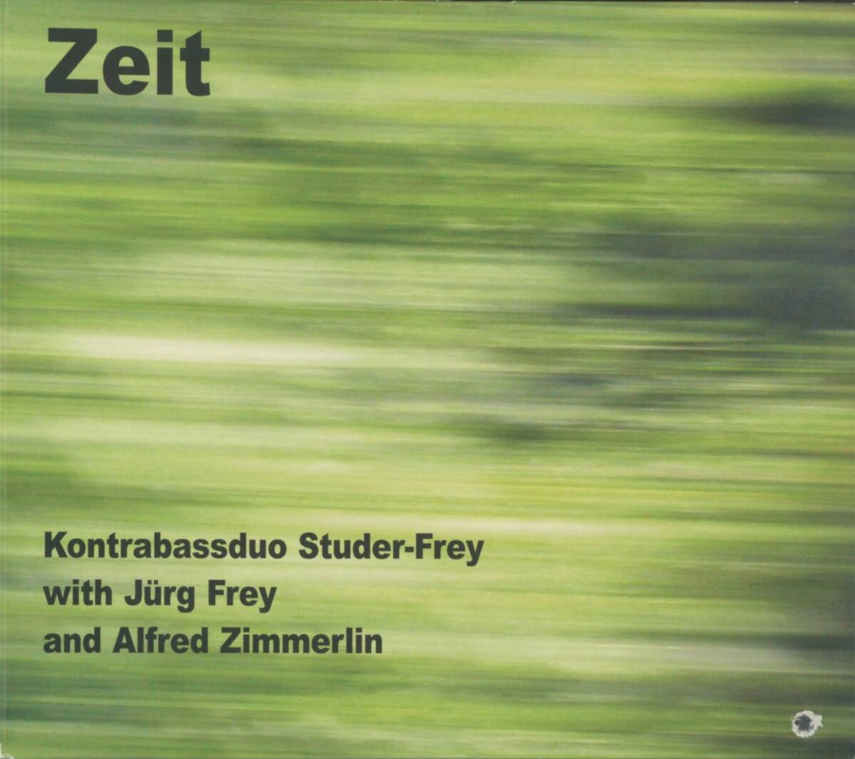 Kontrabass Duo Studer-Frey With Jurg Frey And Alfred Zimmerlin - Zeit; Daniel Studer, Peter K. Frey; Leo Records CD LR 837_画像1