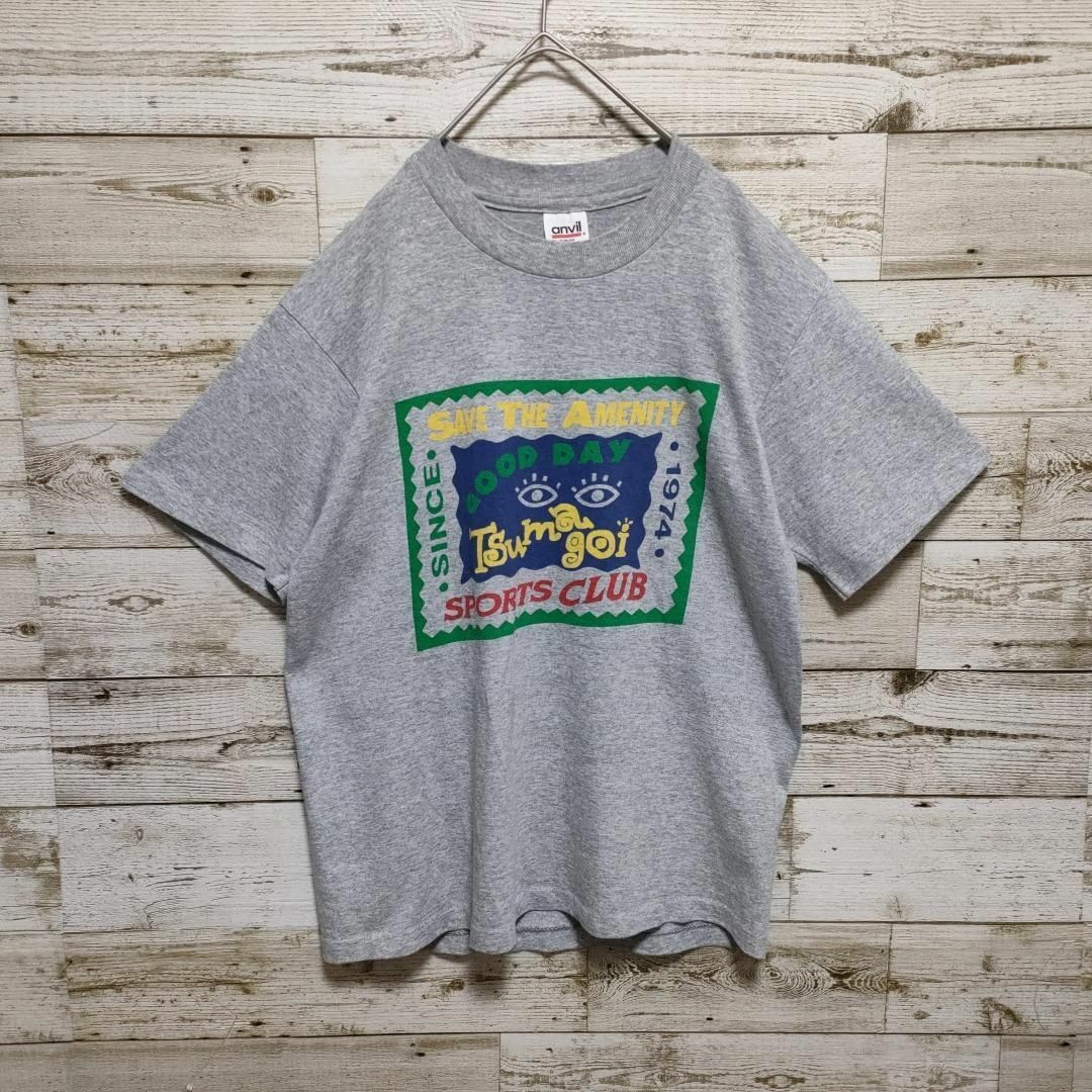 【617】90s USA製 anvil Vintage アンビル ヴィンテージ シングルステッチン Tシャツ 古着 SAVE THE AMENITY 