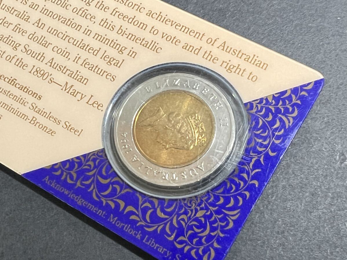 ◯ Australia オーストラリア コイン 5 FIVE DOLLAR COIN ロイヤル オーストラリア ミント 保管品 ◯_画像4