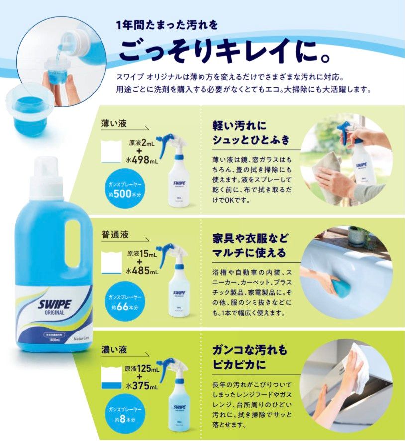 スワイプオリジナル(多目的洗剤)|Yahoo!フリマ(旧PayPayフリマ) スワイプオリジナル(多目的洗剤)|Yahoo!フリマ(旧PayPayフリマ)