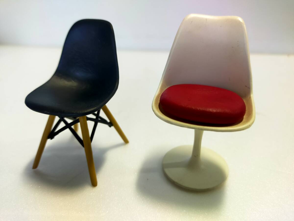 *[ Junk ] rare k Japan 1/12 designer's chair miniature 8 legs *