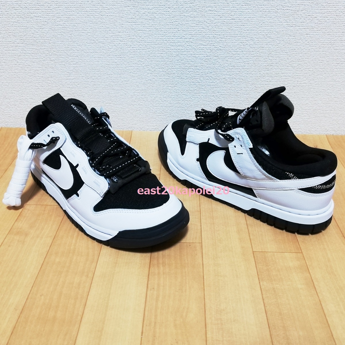 新品 NIKE AIR DUNK JUMBO REVERSE PANDA ナイキ エア ダンク ジャンボ リバース パンダ ブラック ホワイト 28㎝ US10 未使用 DV0821-002