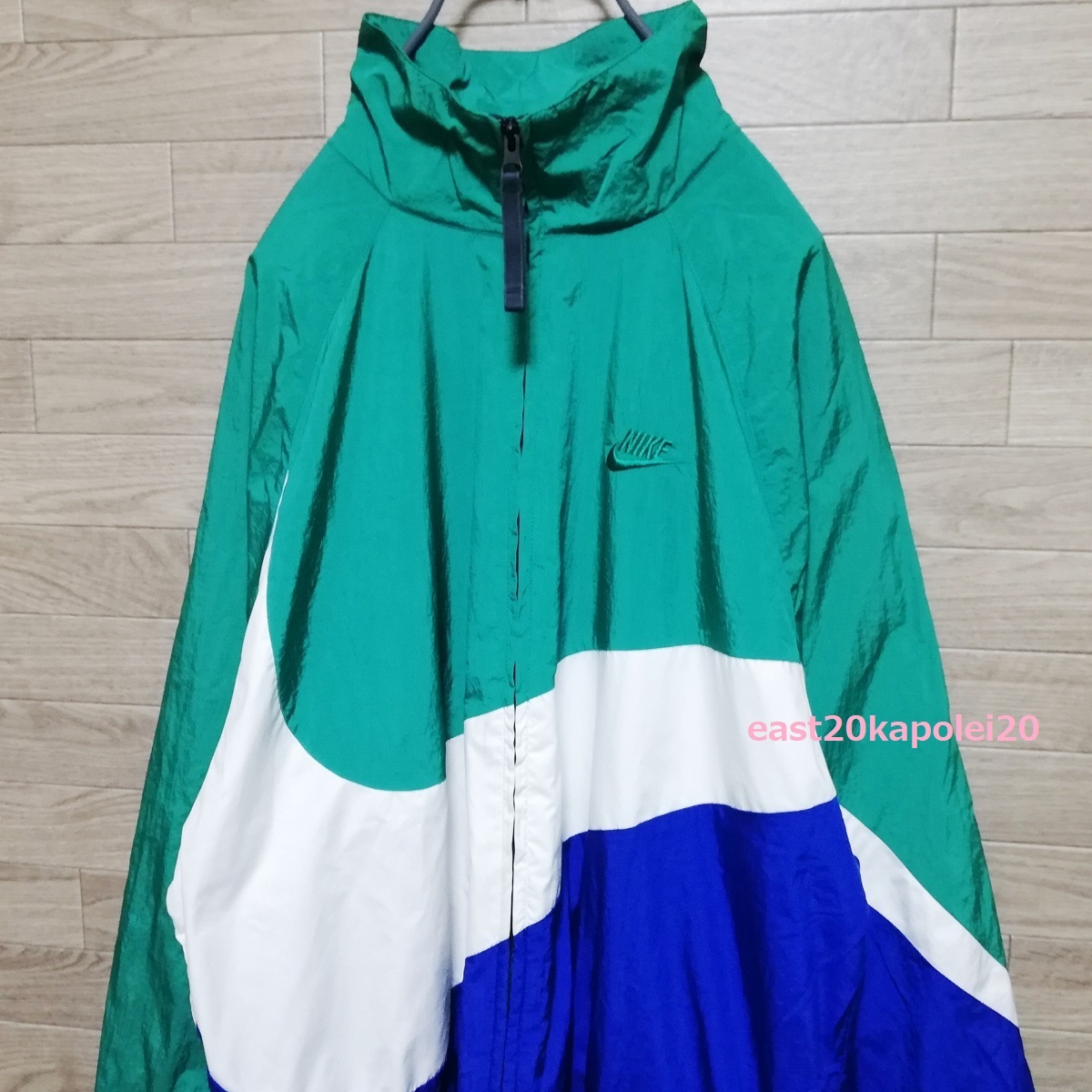 NIKE HRB STMT BIG SWOOSH WOVEN JACKET ナイキ ビッグ スウッシュ メンズ ウーブン ウインド ナイロン ジャケット XL size AR3133の画像2