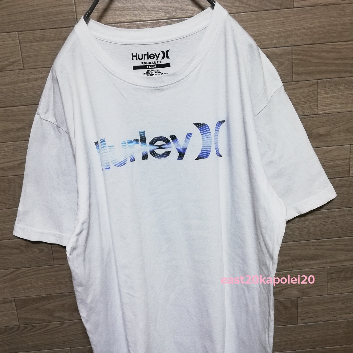 Hurley ハーレー 定番 ロゴ グラフィック メンズ ウェア トップス 半袖 Tシャツ L size 美品 アメカジ サーフ ブランド Tee_画像3