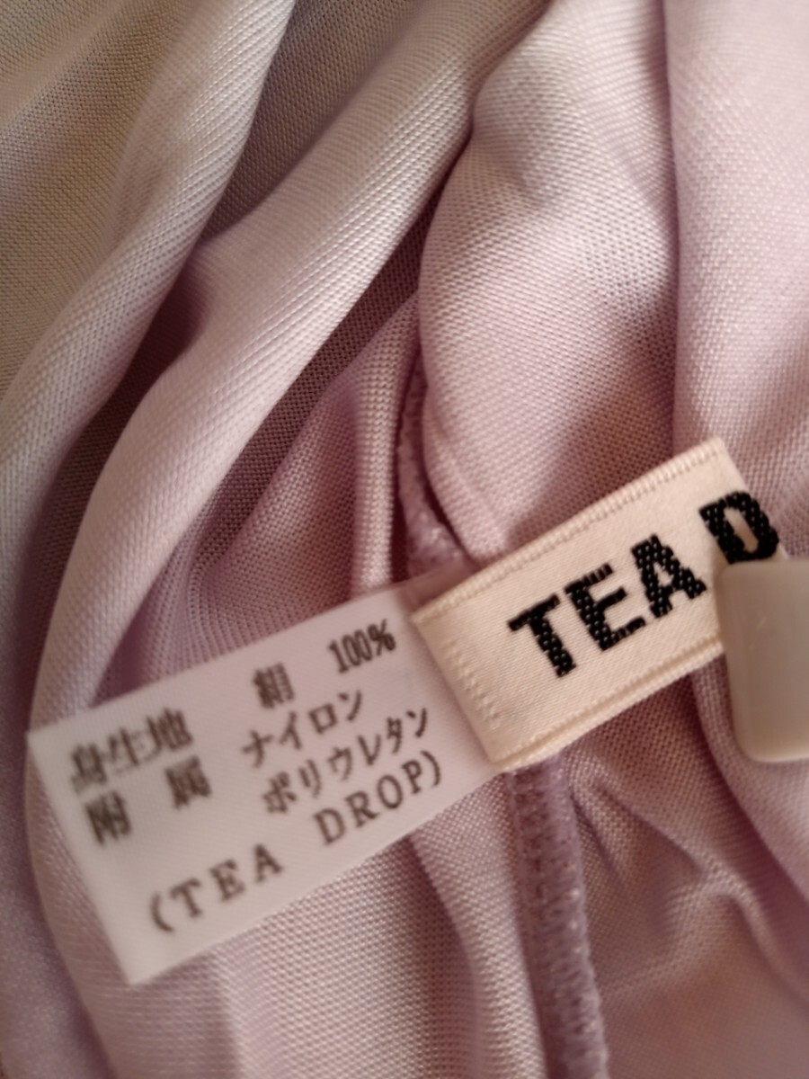 6270 ★★ Tea DROP シルク半袖インナー サイズL ラベンダー 新品の画像4