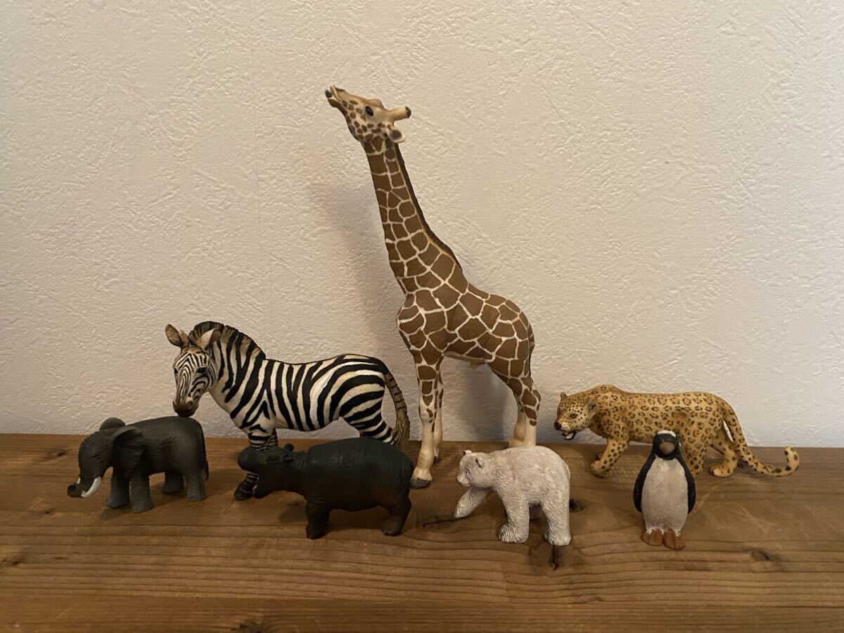 【送料無料】Schleichシュライヒ他　動物フィギュア 7個セット　インテリア 置物 _画像1