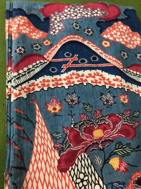 . type costume wistaria ... work . equipment . Mai kimono rare 