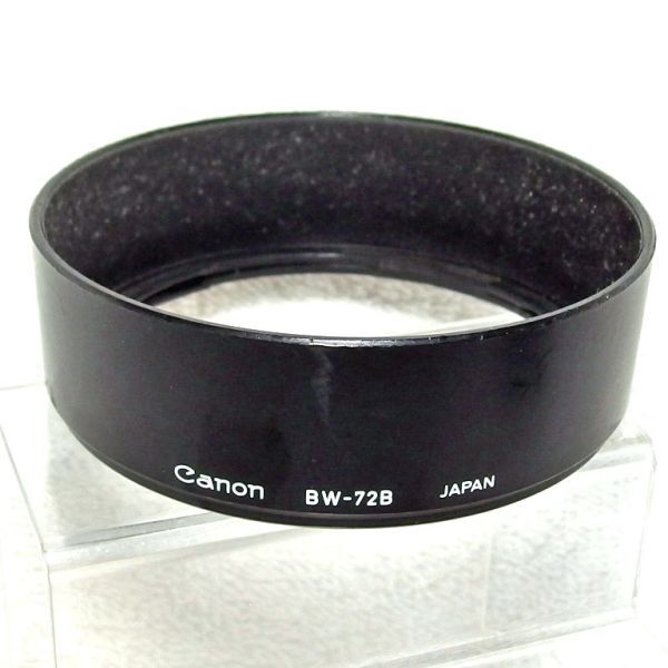 キヤノン Canon BW-72B バヨネット式 レンズフード New FD 35-105mmF3.5用（中古）の画像1