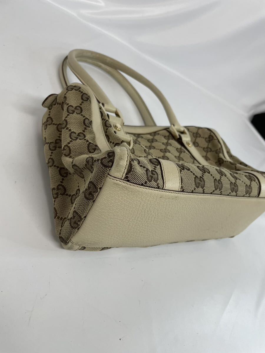 GUCCI グッチ　ハンドバッグ　トートバック　サイズ役：縦19cm 横30cm マチ10cm_画像7