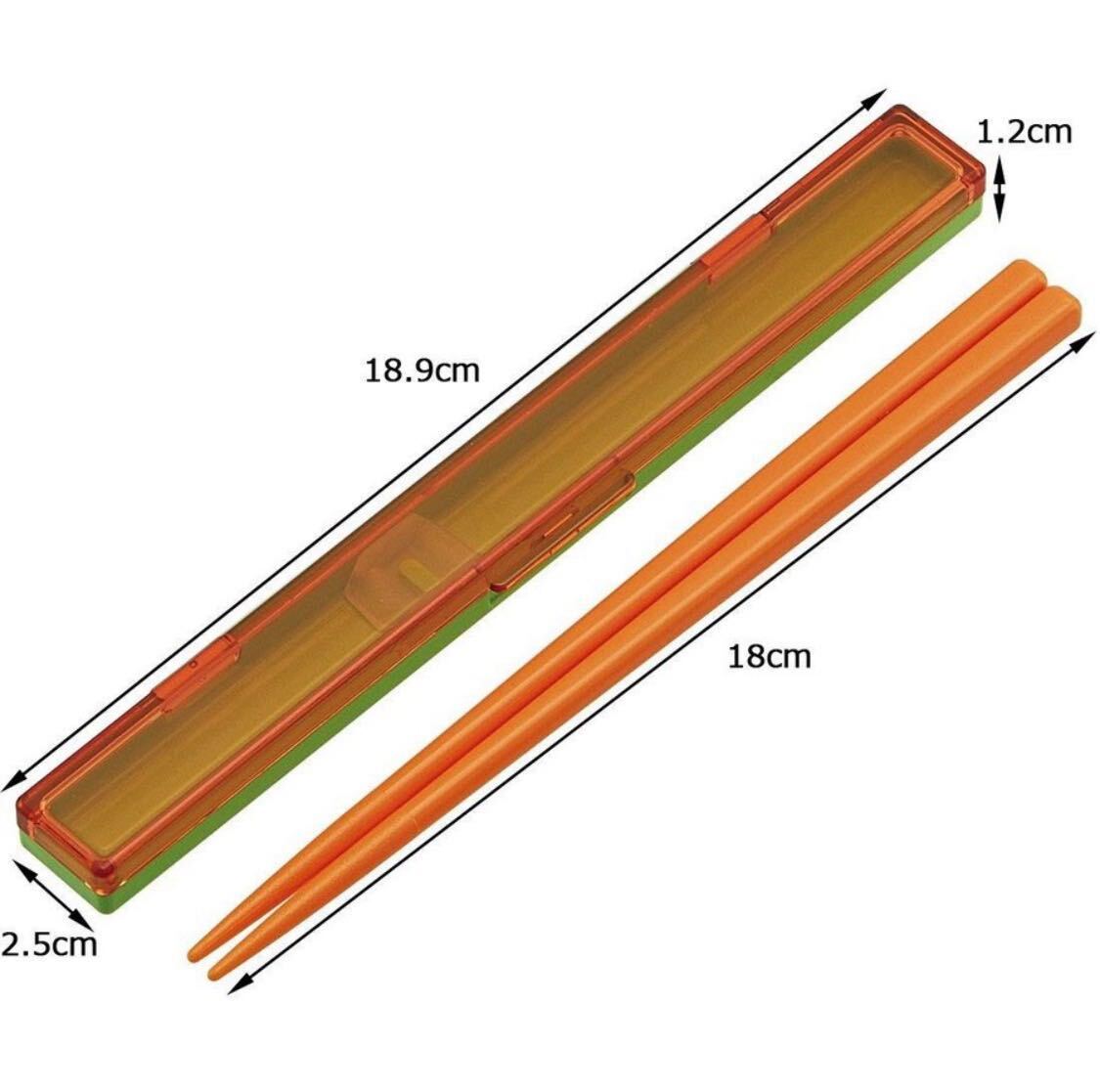 (新品) 超スリム 音の鳴らない 箸 箸箱 セット マルシェカラー にんじん_画像2