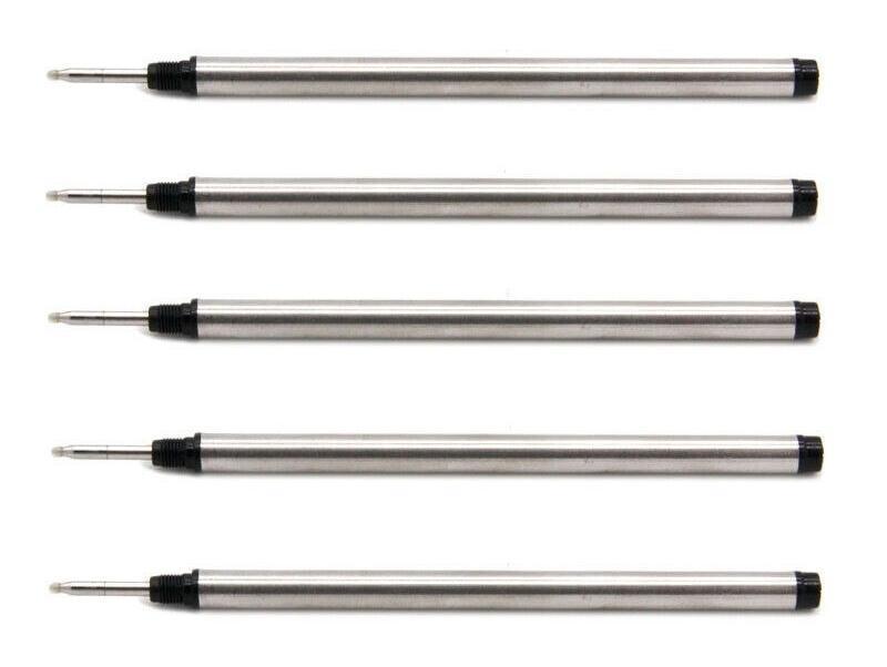 5 pcs set Montblanc spare lead roller ball for refill black M middle character 01